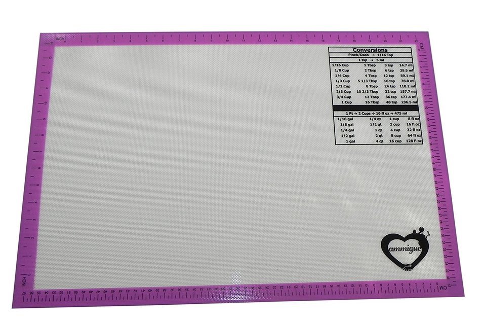 Silicone Baking Mat with Conversions - Size 24 3/8 IN X 16 1/2 IN Cookie Sheet N8