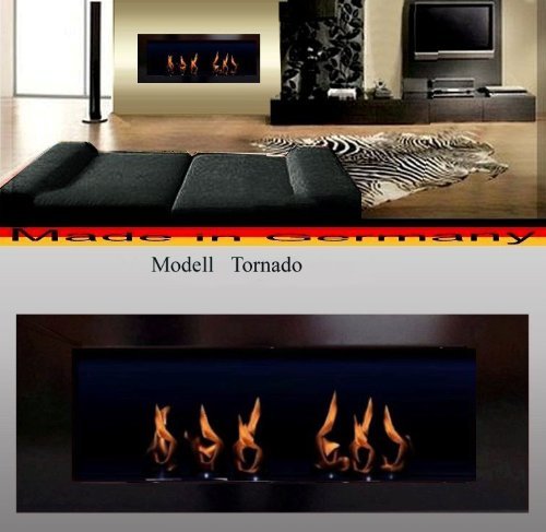 BIO ETHANOL FIRE PLACE MODEL TORNADO (Black) by "Fireplaces Manufacturer Mierzwa (DF-Shopping, Germany)" N4