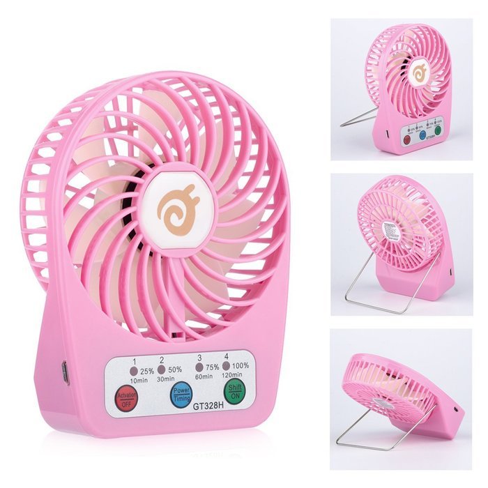 D-FantiX 3-inch Mini Portable Fan 4 Speeds Rechargeable USB Desktop Fan Personal Fan Small Handheld Fan Battery... N13