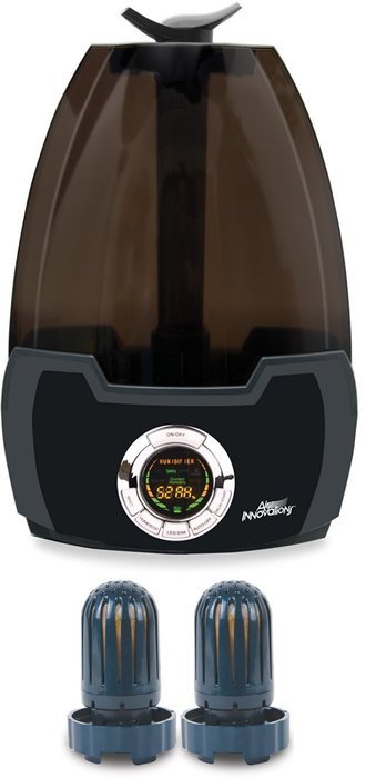 Air Innovations MH-602 Clean Mist Digital Humidifier (Black) w/ 2 Pack Filters