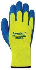 PowerFlex T Hi Viz Yellow Gloves Size Group: 10, Price for 12 Pairs (part# 80-400-10) by Ansell