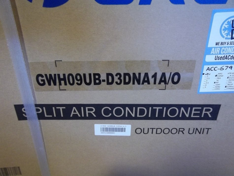 GREE New AC Mini Split GWH09UB-D3DNA2A/I ACC-6798 N2