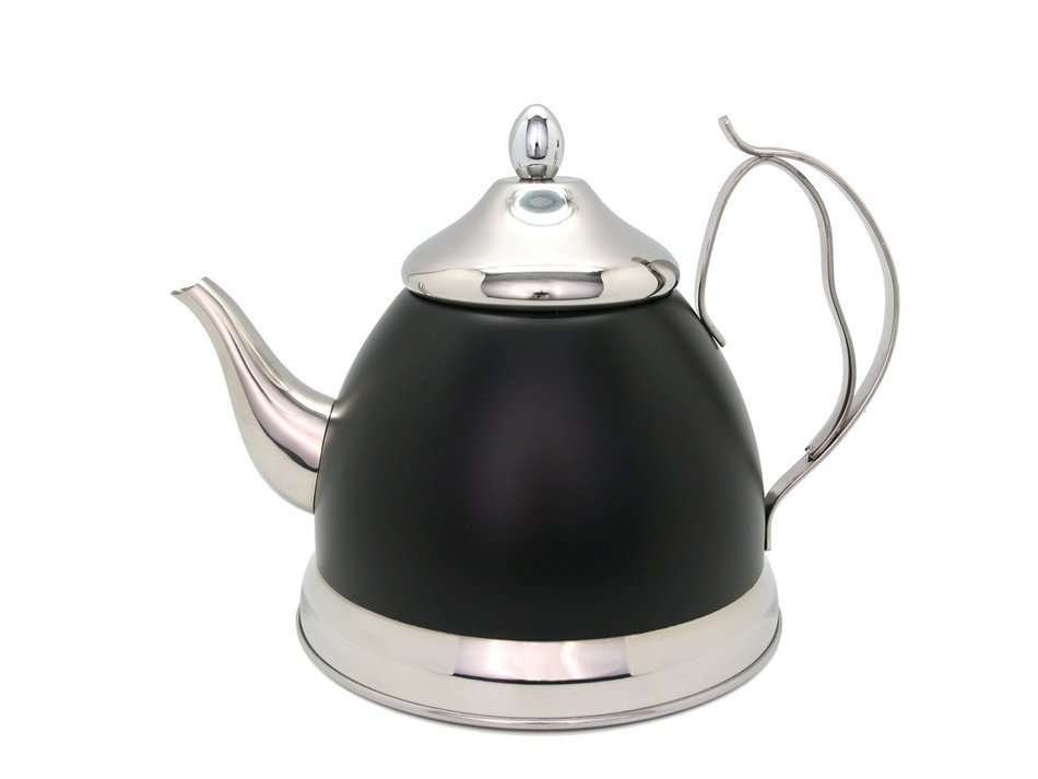 Evco International Creative Home Nobili-Tea Opaque Tea Kettle, 2.0 quart, Black N2