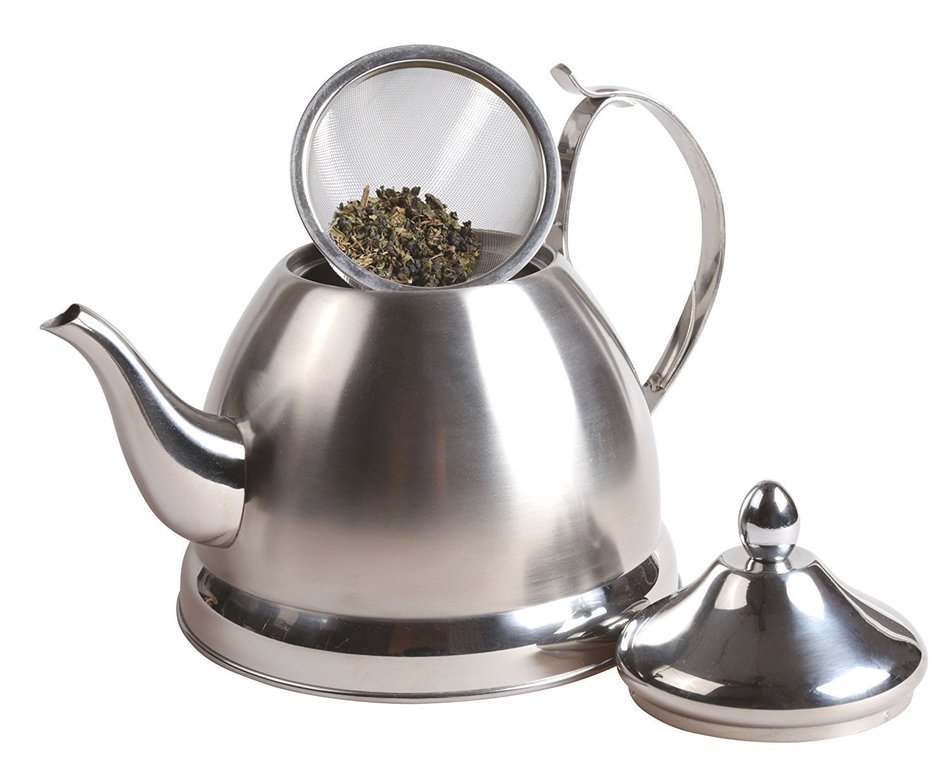 Evco International Creative Home Nobili-Tea Opaque Tea Kettle, 2.0 quart, Black N3
