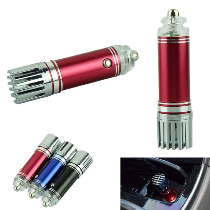 Lookatool Mini Car Impulse Anion Oxygen Bar Ozone Ionizer Air Purifier Cleaner Fresher (Black) N2