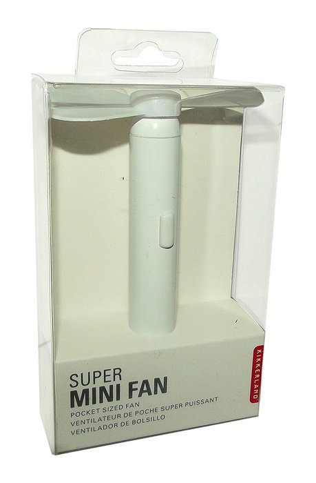 Kikkerland Super Mini Fan - White
