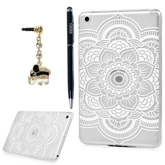 YOKIRIN iPad Mini1/2/3 Case, Fashion Printed Series Slim Fit Shock-absorption Flexible Clear Hybrid Soft TPU Rubber... N20