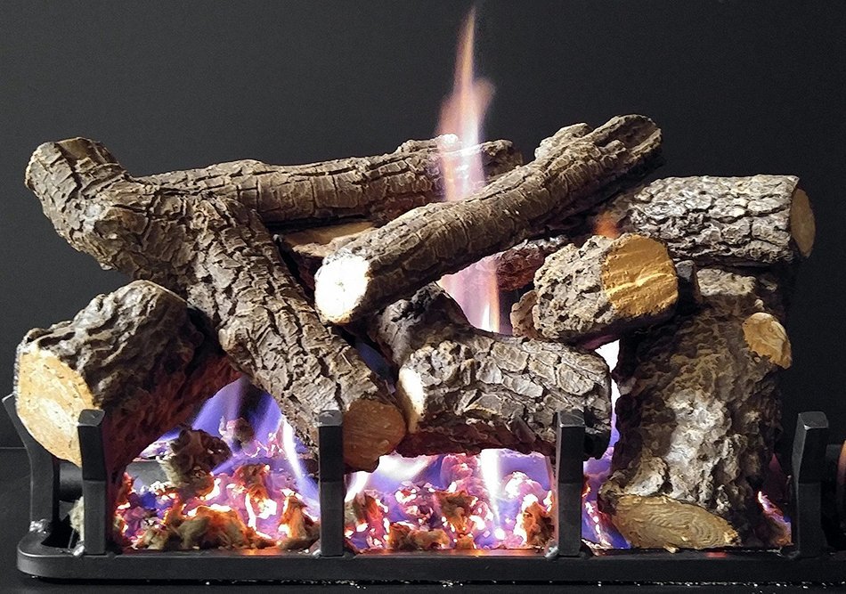 Sierra Majestic Oak Gas Log Kit with Bi-Flo Burner - Natural Gas 18" Vented Gas Logs N4