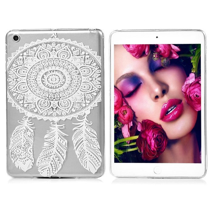 YOKIRIN iPad Mini1/2/3 Case, Fashion Printed Series Slim Fit Shock-absorption Flexible Clear Hybrid Soft TPU Rubber... N21
