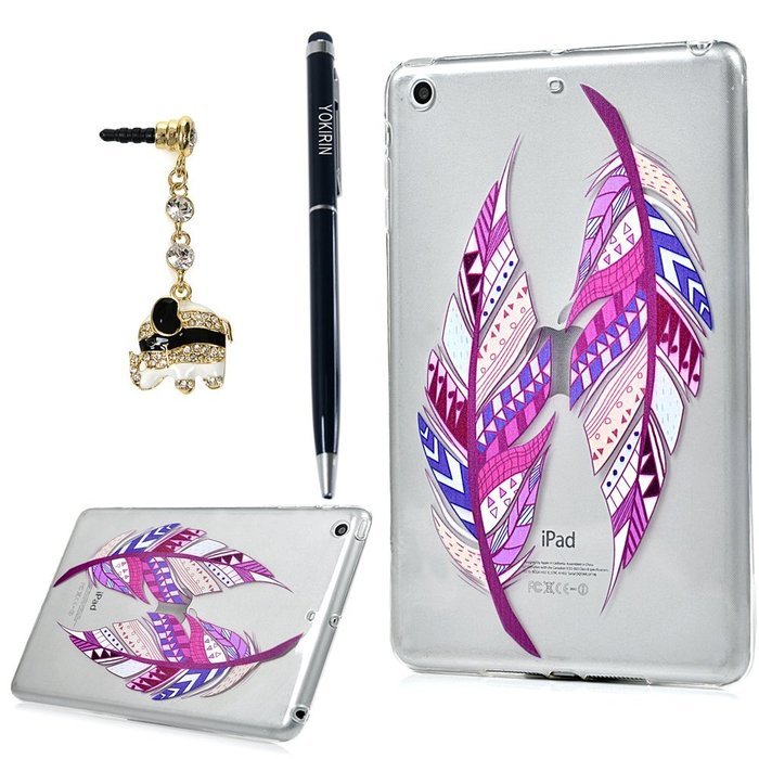 YOKIRIN iPad Mini1/2/3 Case, Fashion Printed Series Slim Fit Shock-absorption Flexible Clear Hybrid Soft TPU Rubber... N25