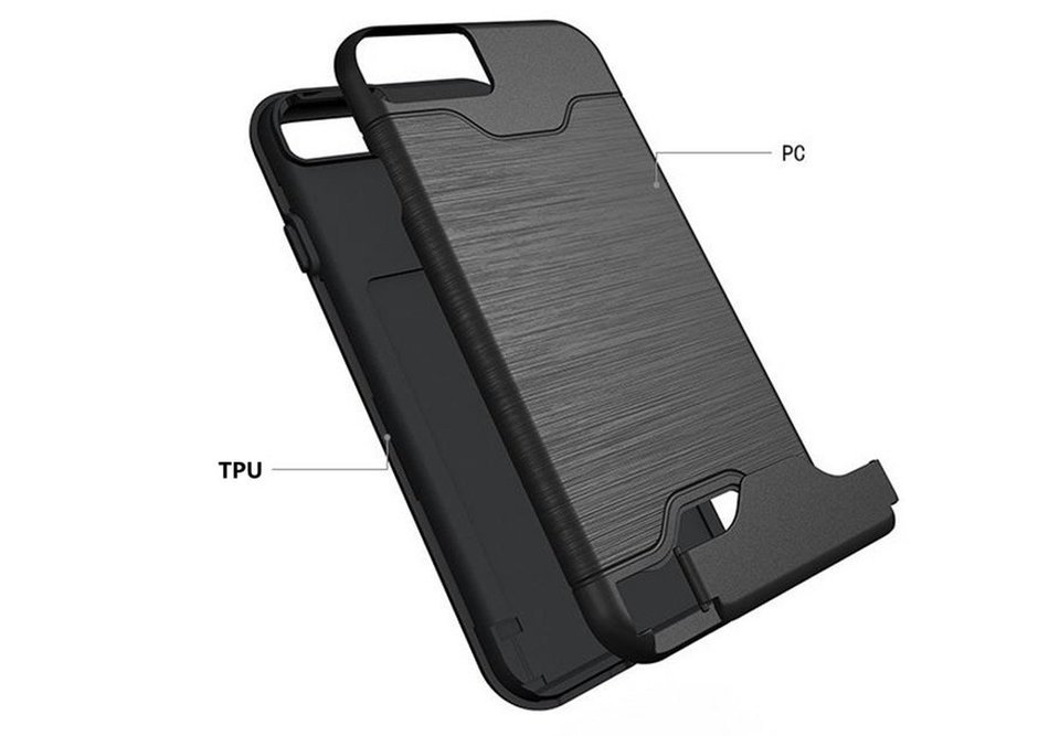 iPhone 7 Card Holder Case,Inspirationc Shockproof Anti-scratch Hard Shell Carrying Case Cover for iPhone 7 4.7... N9