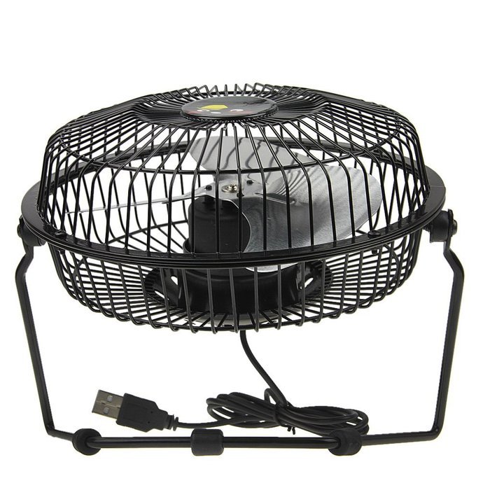 BXT 360 Degree Rotating USB Cooling Table Vintage Retro Metal Electric Home Office PC Laptop Desktop Portable... N19