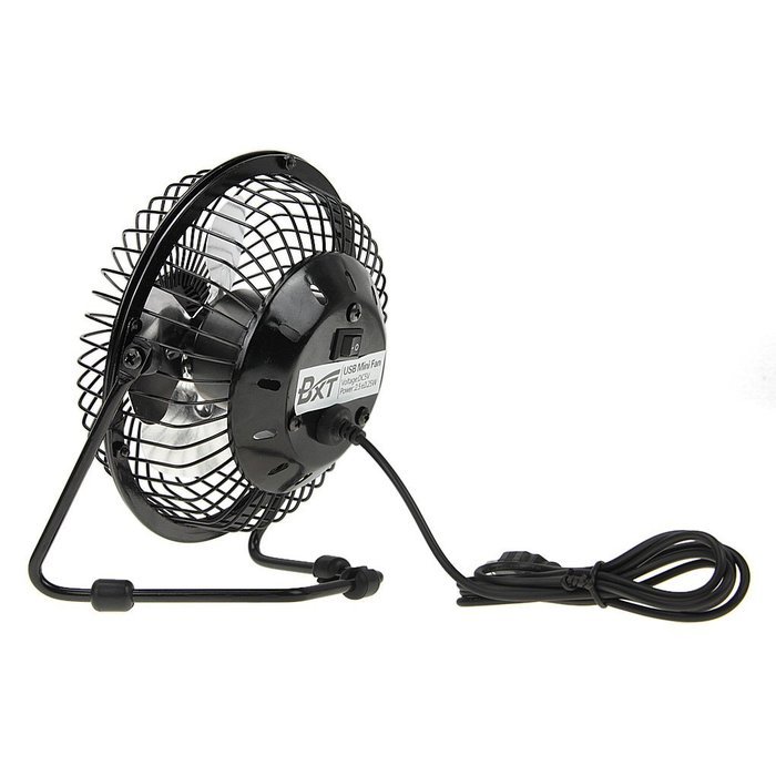 BXT 360 Degree Rotating USB Cooling Table Vintage Retro Metal Electric Home Office PC Laptop Desktop Portable... N21