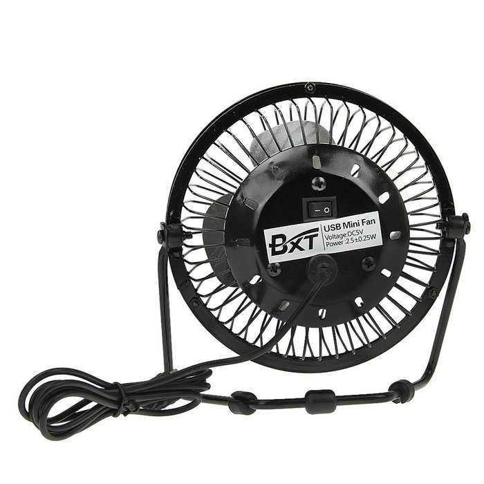 BXT 360 Degree Rotating USB Cooling Table Vintage Retro Metal Electric Home Office PC Laptop Desktop Portable... N22
