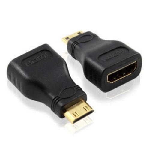 new For HDTV Mini HDMI(Type C) Male to HDMI(Type A) Female Adapter Connector N2