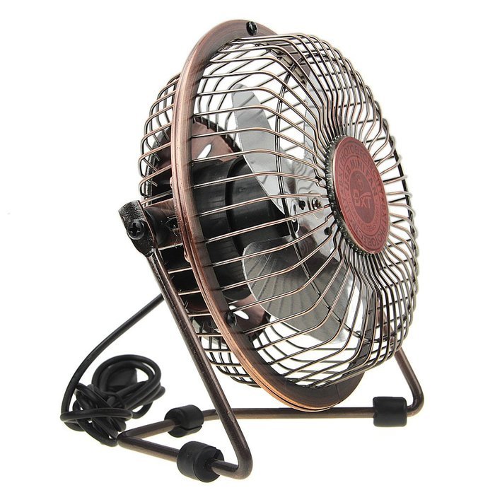 Greenery 360 Degree Rotation Mini Quietness Lightweight Metal Desktop Laptop PC USB Plug Charger Office Home Desk... N18