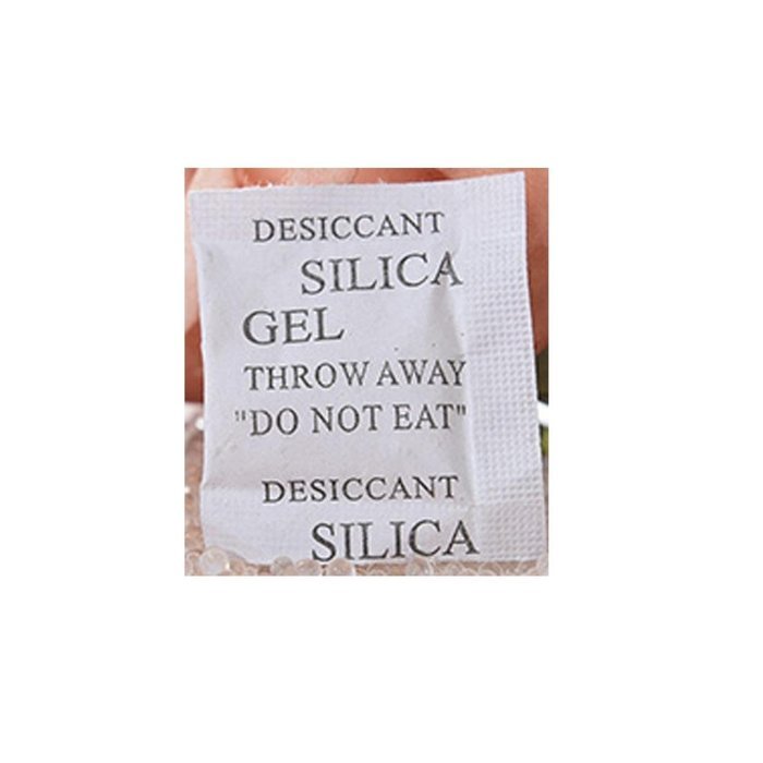 DZT1968 100 Packs 1g Non-Toxic Silica Gel Desiccant Moisture Absorber Dehumidifier N2