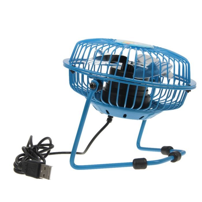 Greenery 360 Degree Rotation Mini Quietness Lightweight Metal Desktop Laptop PC USB Plug Charger Office Home Desk... N19