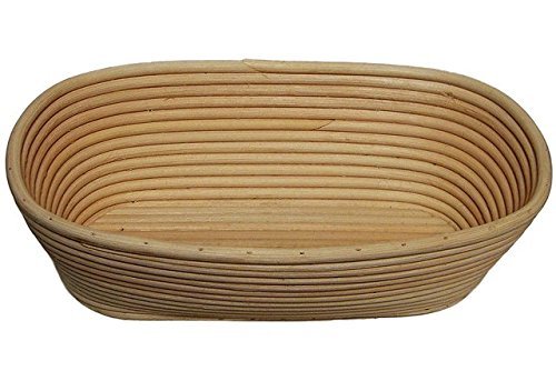 Bundle - 2 Items: Oblong Bread Proofing Basket Banneton and Lame