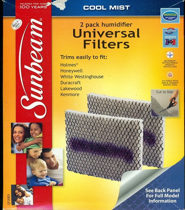 Sunbeam Cool Mist 2-Pack Humidifier Universal Filters