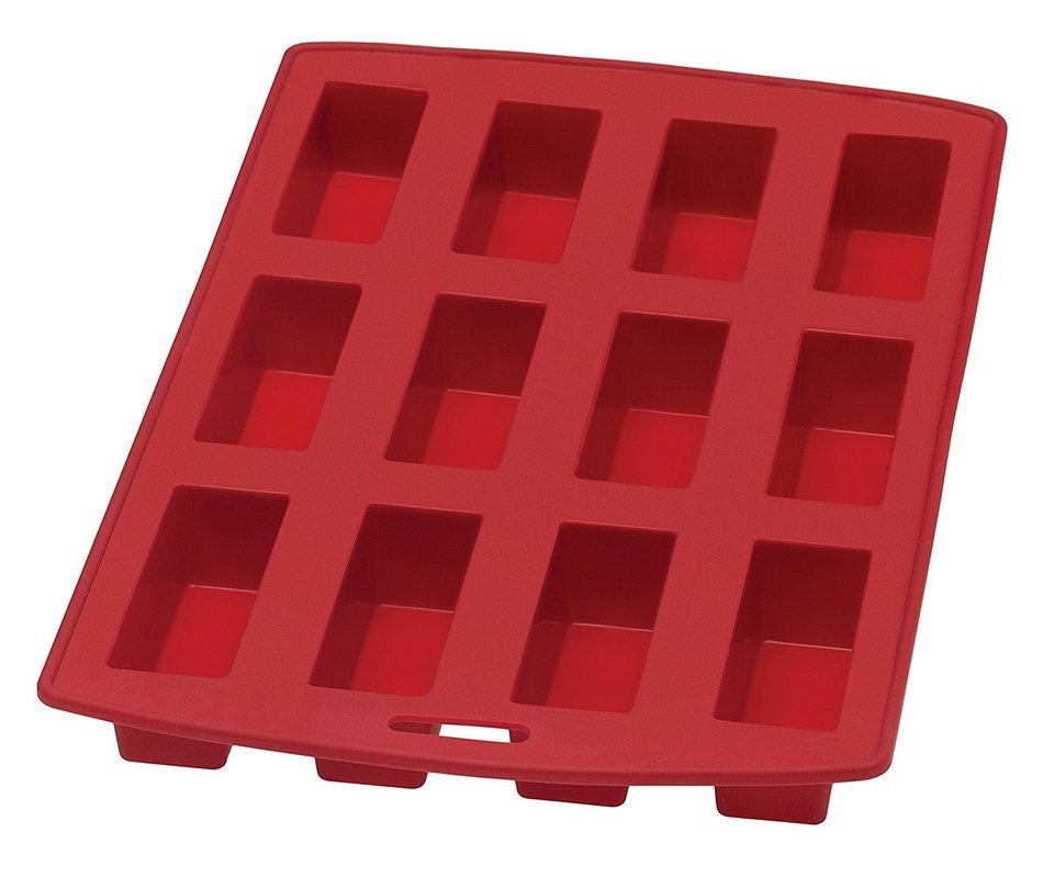 Harold Import Company European-Grade Silicone Rose Levy Beranbaum's Marvelous Mini Cake Pan, Red N2