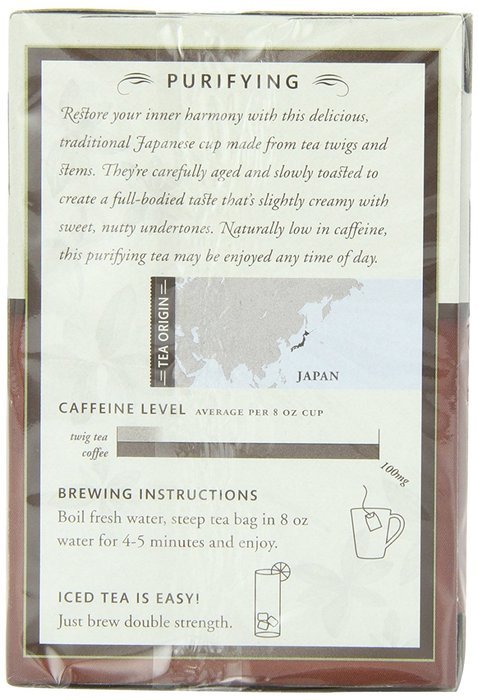 Choice Organic Twig Tea, 1.1 Ounces 16-Count Box (Pack of 6) N5