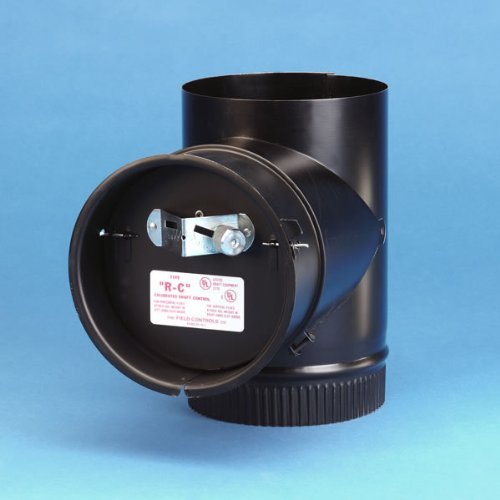 FIELD CONTROLS COMPANY 32120 6 in. Barometric Damper With Tee, 24-ga