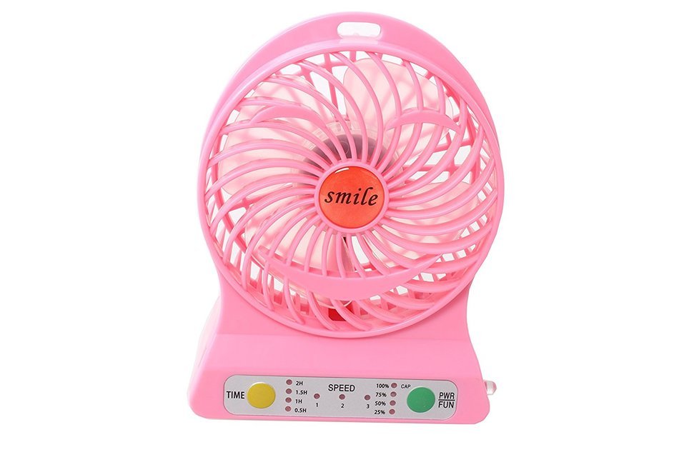 Multi-functional Portable Desk Fan Battery Operated Fan USB Rechargeable Battery Powered Handheld Fan with Lithium... N13