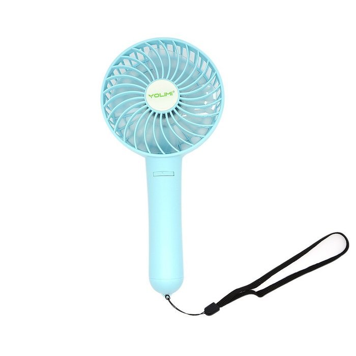 LIPPO Household USB Fan Portable Summer Cooling Fan 2-way Powered Convenient Mini Cooler (Palm-Leaf 183, Black) N19