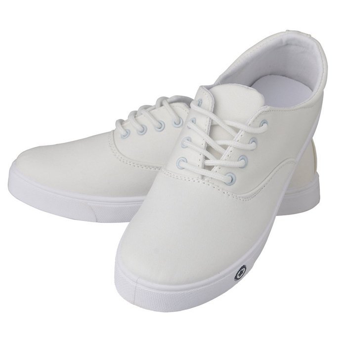 Spritech(TM) Women's Girls Fashion Casual Comfy Fabric Lace-up Flat Canvas Shoes White N17