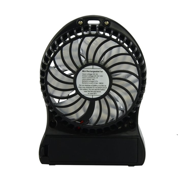 Number-One Portable Mini Fan 3.5-inch 3 Speeds Electric Desktop Fan Rechargeable Battery/ USB Powered Personal... N2