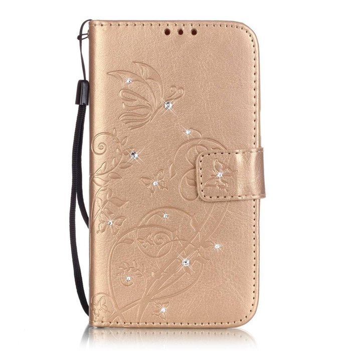 Spritech(TM) Pu Leather Bling Phone Case For LG G Stylo 2 LS775/LG Stylus 2 K520,Handmade Crystal Accessary Flower... N16
