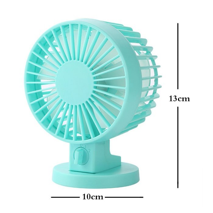 QH USB Mini Portable Double-vane Desk Fan Electric Computer Super Mute Cooler Fan (White) N8
