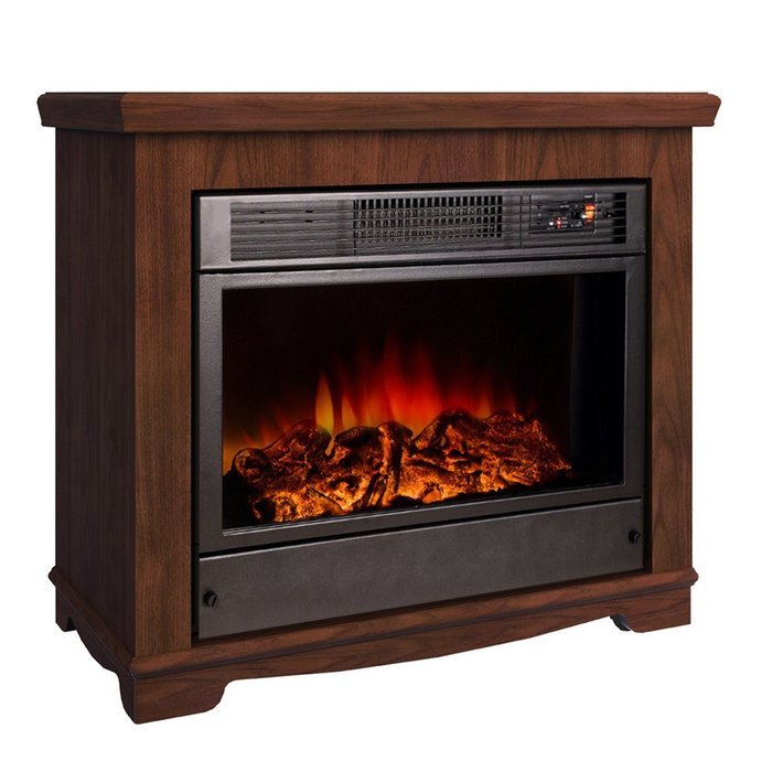 Argo Furniture Alessandra Electric Fireplace, Walnut N14