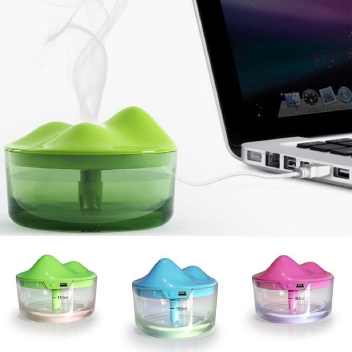 New Iceberg Shape Diffuser Ultrasonic Humidifier,Highpot Ultrasound USB Mini Air Diffuser Beatles Aromatherapy... N7