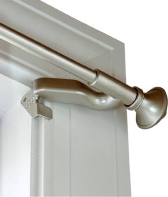 Levolor 7004244450 Twist and Fit Curtain Rod with Petal, 28-to-48-Inch Width, Satin Nickel by Levolor Kirsch