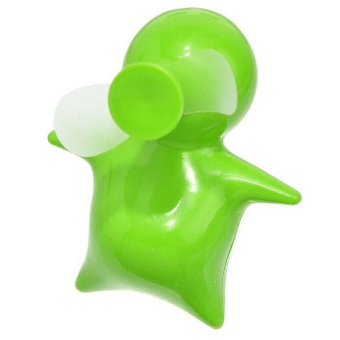 Housweety Cute Adorable Battery-operated Little Man Mini Fan 12cm X8.5cm X6.7cm(4 6/8" X3 3/8" X2 5/8") (Green)