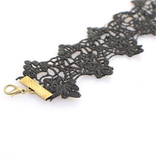 Lady Jewelry Fashion Sexy Index Gothic Black Lace Swallow Anklets