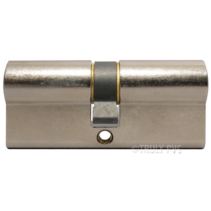 Yale Standard Euro Cylinder Nickel Plated 35/55 (90mm overall) Lock with 3 keys supplied - A 6 pin cylinder with... N2