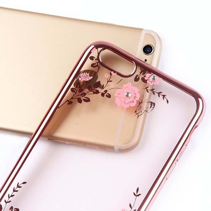 iPhone 7 Case,iPhone7 Case,ikasus Mini Love Heart Glitter Bling Crystal Rhinestone Diamonds Clear Rubber Golden... N52