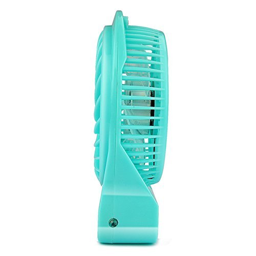 YL-VV@ Taidea UF-TDF02 Mini Portable Mute USB 18650 Rechargeable Battery Fan PC USB Cooler Table Fan with LED... N13