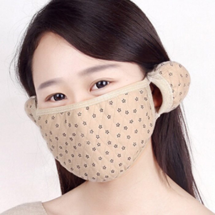 Spritech(TM) 5 Pcs Fashion Warm Cotton Bowknot Deaign Mask Anti Dust Mask Anti-fog Mask Earloop Face Mask Safety... N12