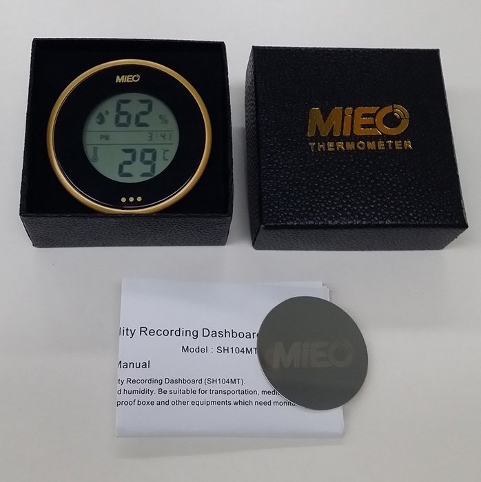 Incubator Thermometer Hygrometer with Hi/Low Memory and Touch Checking Button 2pcs Gold/Pack.Mieo (Gold2) N8