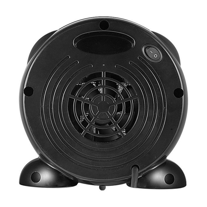 Ussuperstar Ceramic Portable Cartoon Shaped Fan Heater With Adjustable Thermostat (Black) N5