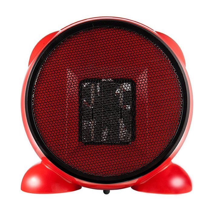 Ussuperstar Ceramic Portable Cartoon Shaped Fan Heater With Adjustable Thermostat (Black) N6