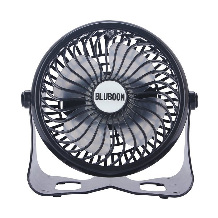 Battery Desk Fan Rechargeable Table Fan, Quietness, Stepless Speed Adjustable 5" (Black) N4