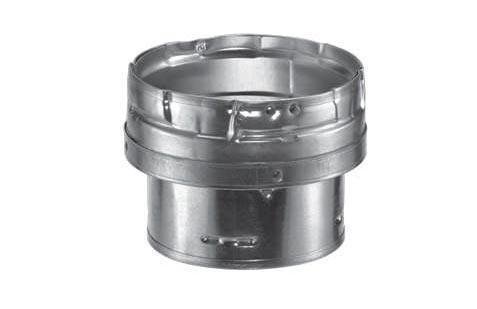 DuraVent 4GVX6 4" Inner Diameter - Type B Round Gas Vent Pipe - Double Wall - 4", Aluminum