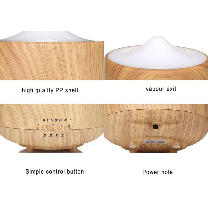 Tri-polar 250ml Aromatherapy Essential Oil Diffuser Wooden Diffuser Aromatherapy Diffuser Aroma Diffuser Ultrasonic... N7