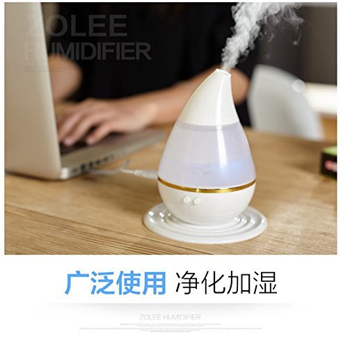 USB Powered, Mini Ultrasonic Humidifiers Cool Mist Humidifiers for Home Office Babyroom, 7 Colors Changing, USB... N2