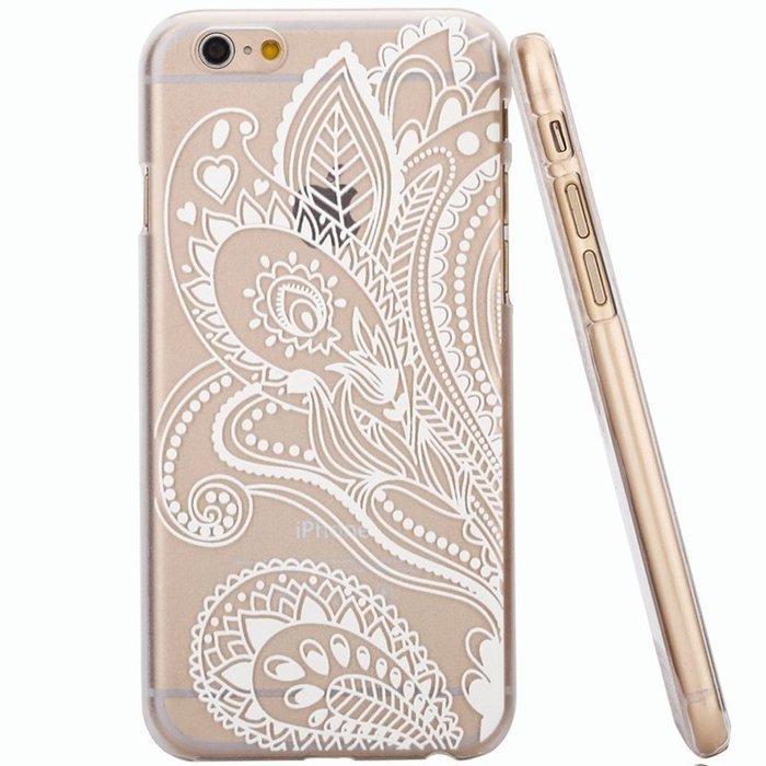 iPhone 7 Plus Case, iPhone 7 Plus Henna Case, UnnFiko Clear Plastic Case Cover for Apple iPhone 7 Plus (5.5 Inch...